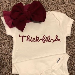 Thick-fil-A onesie